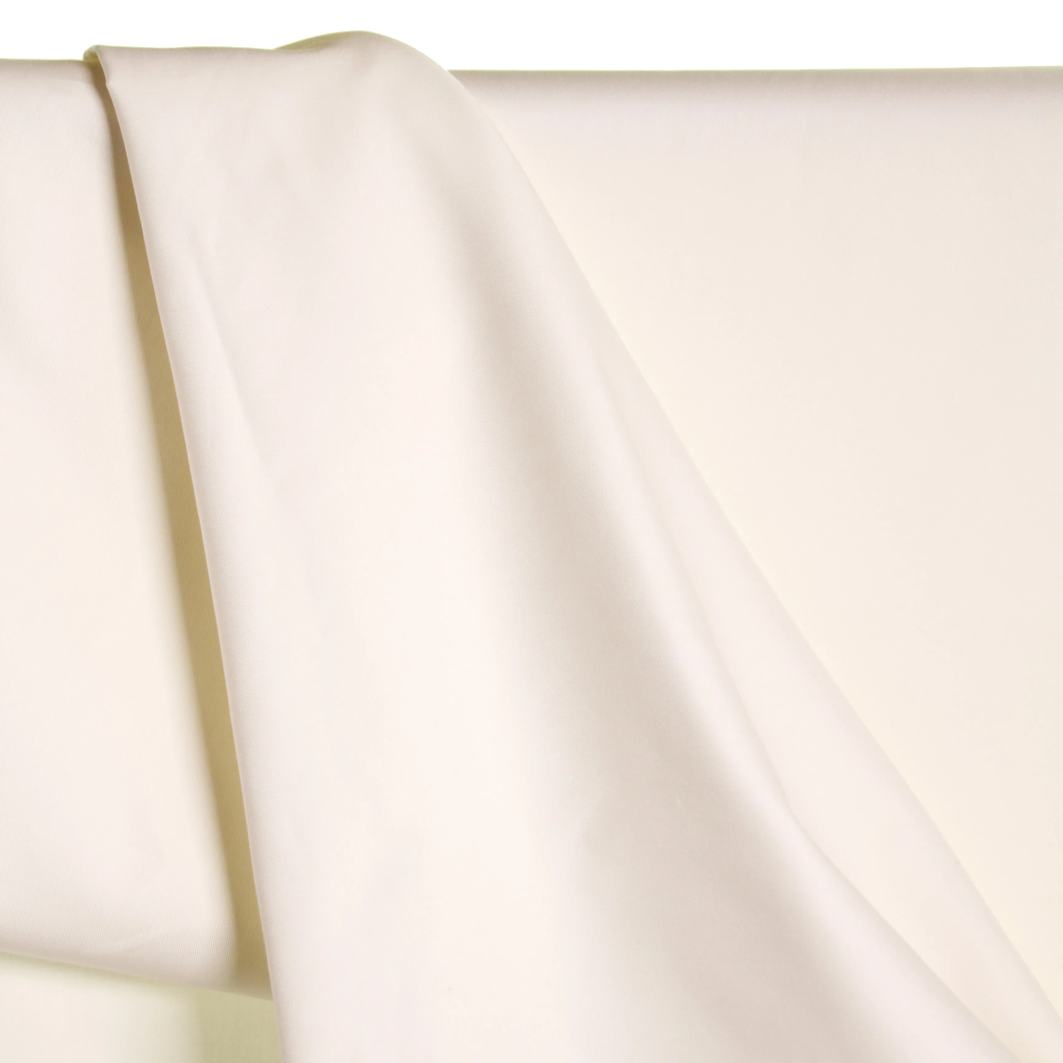 Organische katoen twill effen gebroken wit - Atelier Jupe